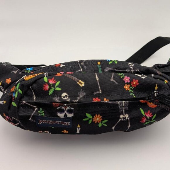 JANSPORT Belt Bag/ Cross Body; Dia de los Muertos design; VERY CLEAN - Picture 2 of 8